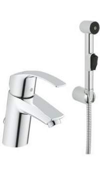 Смеситель для раковины GROHE Eurosmart New с гигиеническим душем 23124002